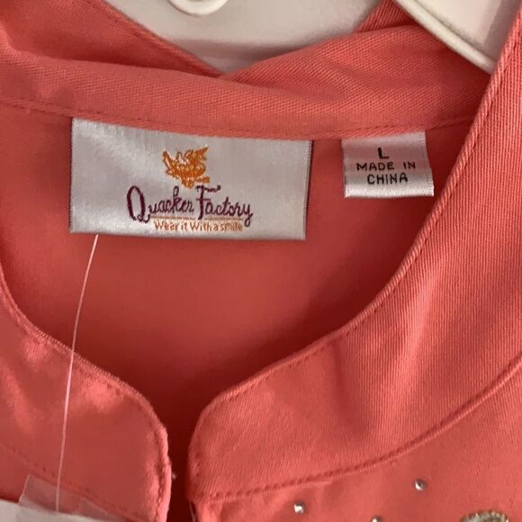 Quacker Factory Large Coral jacket - Picture 2 of 9